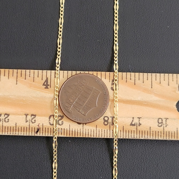 14k gold necklace 18 inch - Picture 4 of 6